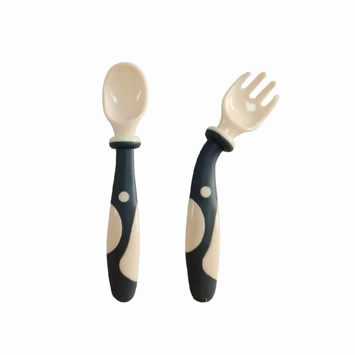 Silicone Baby Spoon Fork Set