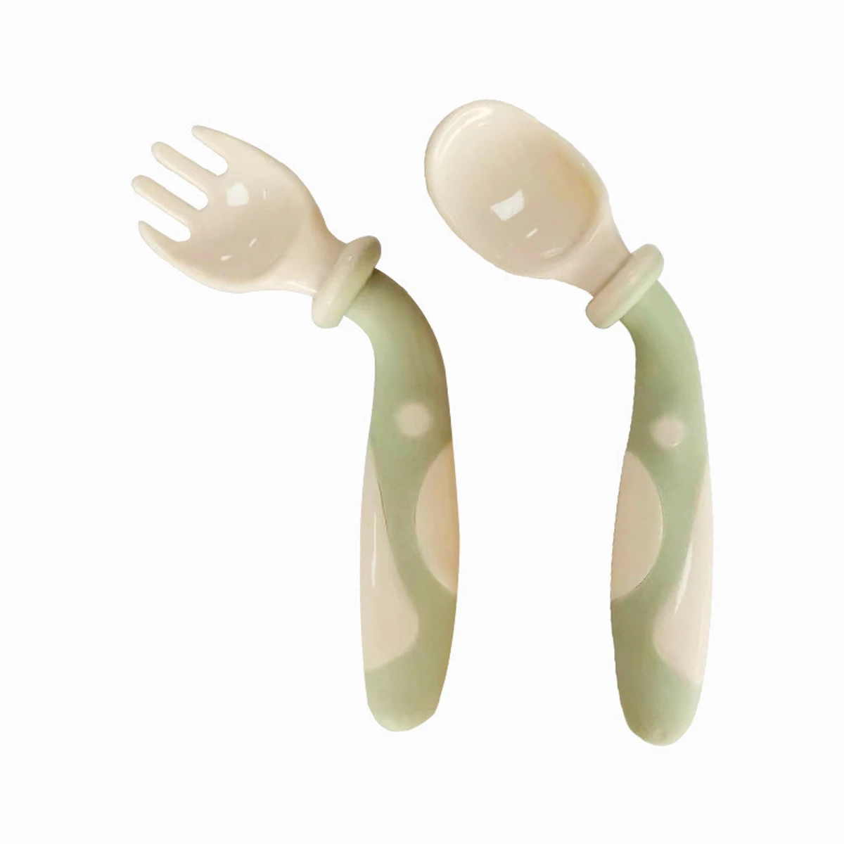 Silicone Baby Spoon Fork Set