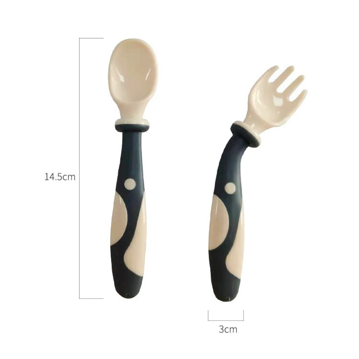 Silicone Baby Spoon Fork Set