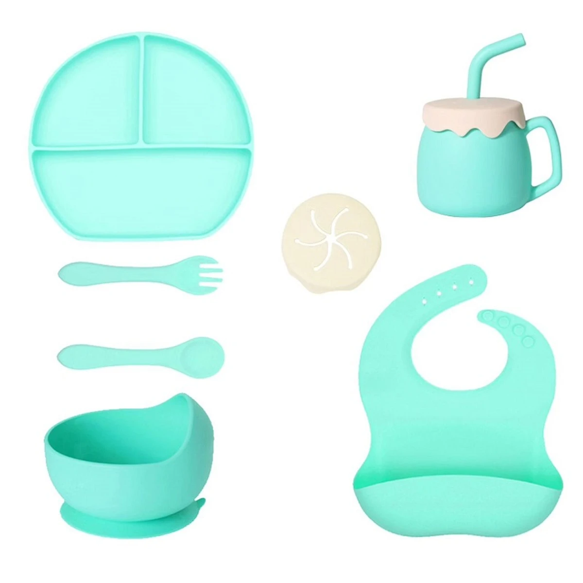 Children's Silicone Dinner Set