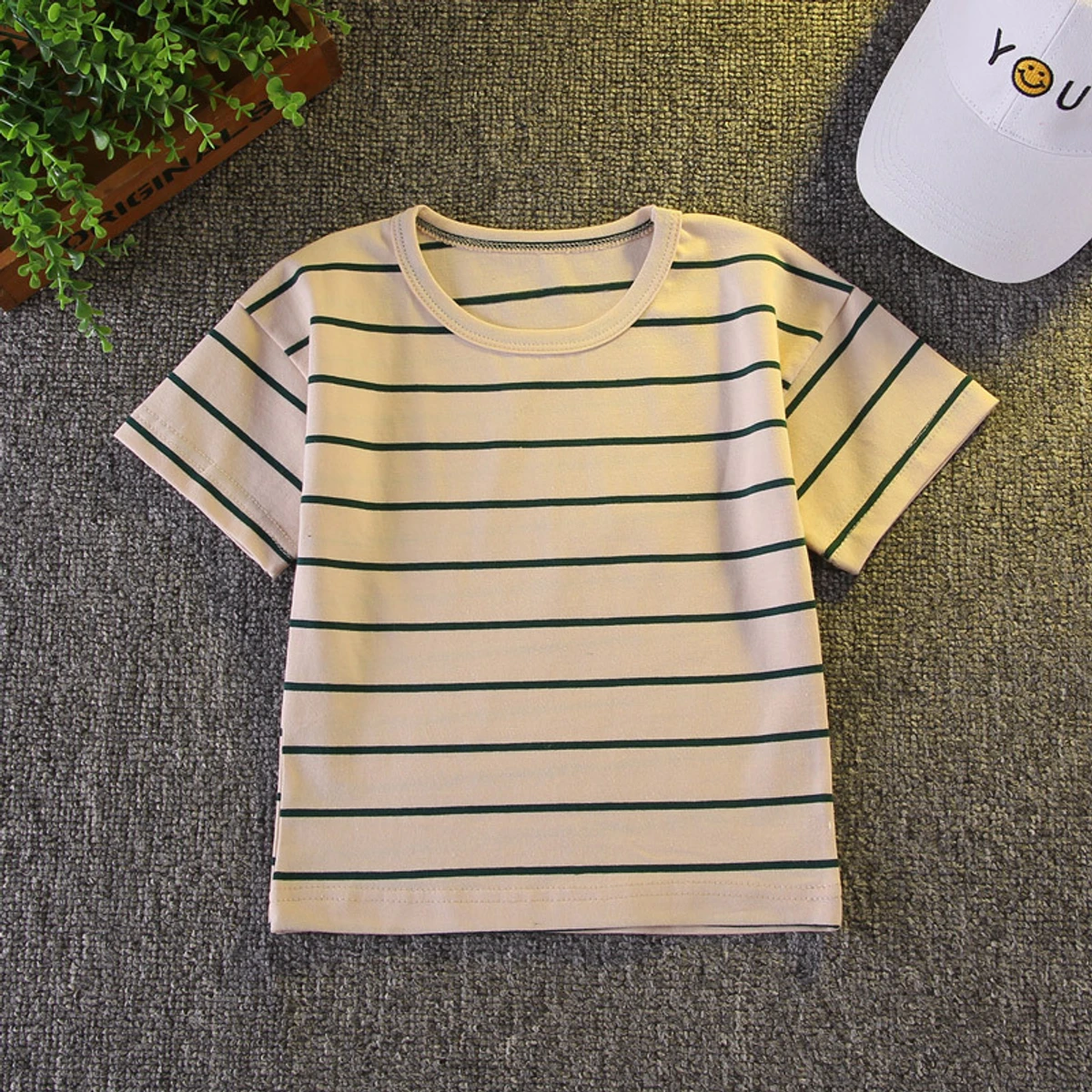 Boy's Summer Striped T-shirt + Shorts