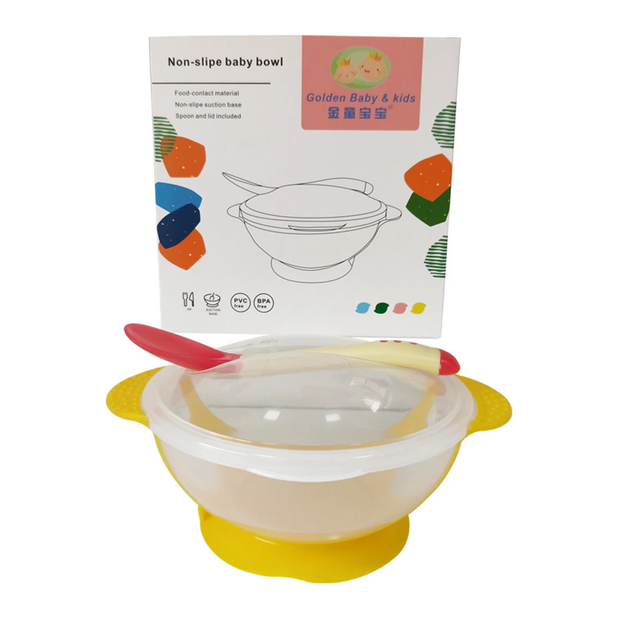 Baby Food Training Suction Cup Bowl Set