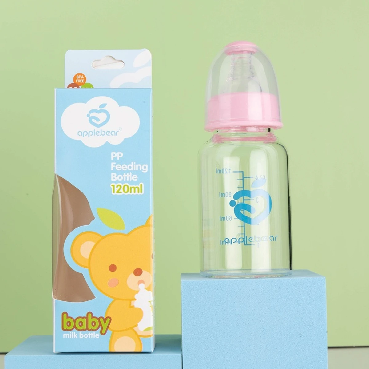 Apple Bear Baby Feeding Bottle