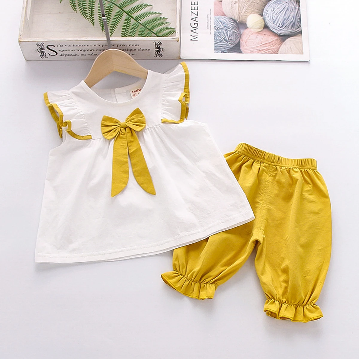 Girls Summer Cotton Dress Set