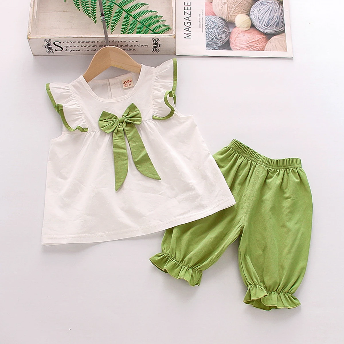 Girls Summer Cotton Dress Set