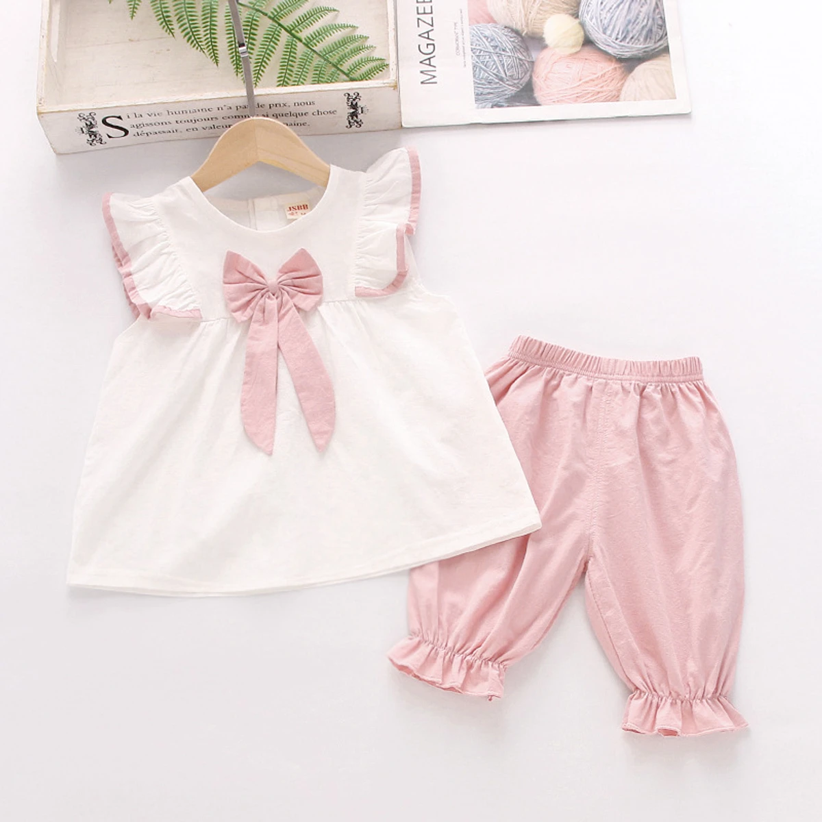 Girls Summer Cotton Dress Set