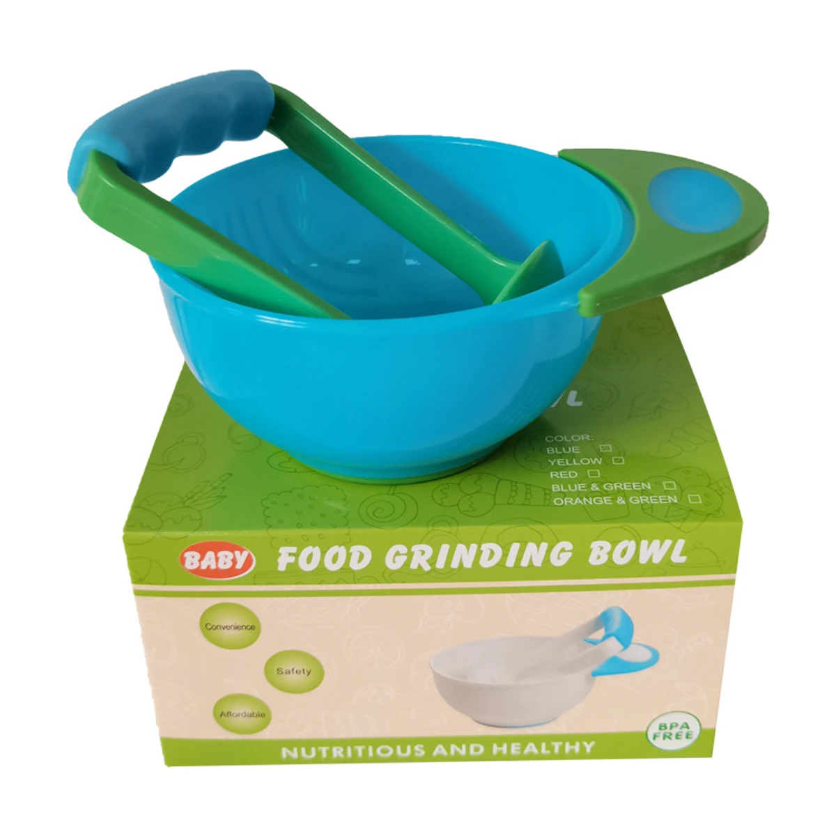 Food Grinding Bowl With Smasher